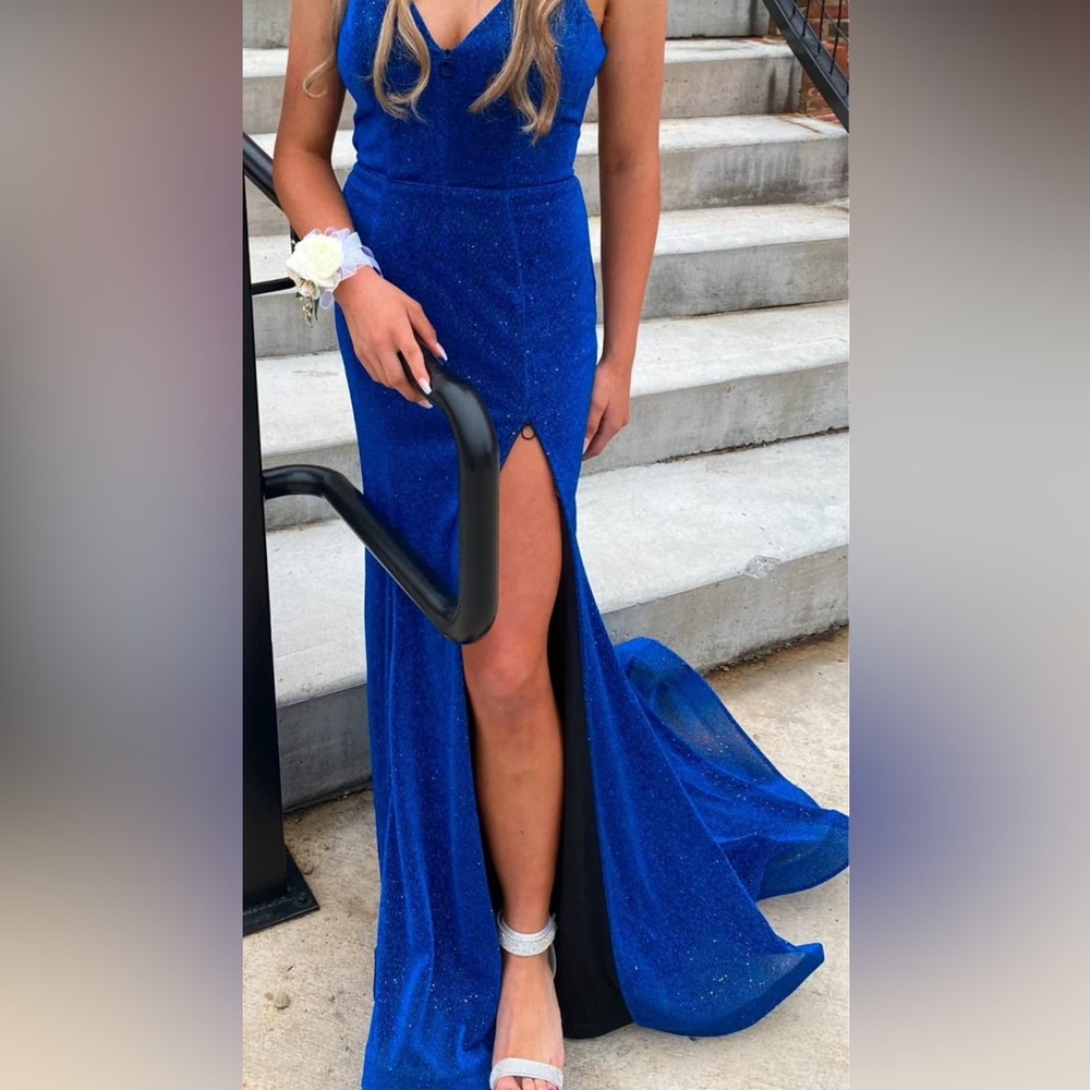 Clarisse Royal Blue Prom Dress
